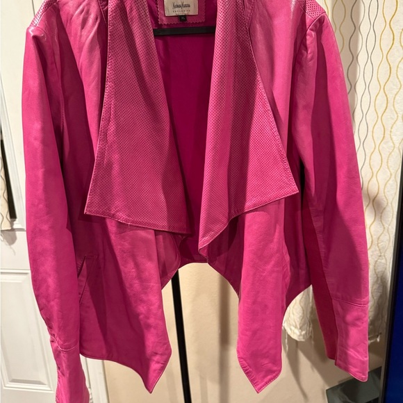 Neiman Marcus Jackets & Blazers - Rare Neimen Marcus Pink Women's leather Jacket sz.XL